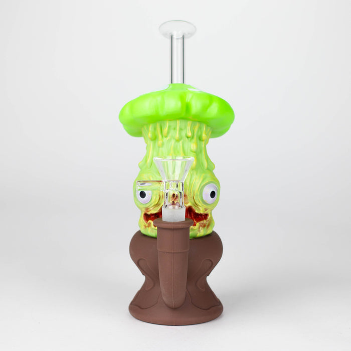 7.8" Vinyl Mushroom Monster Water Pipe