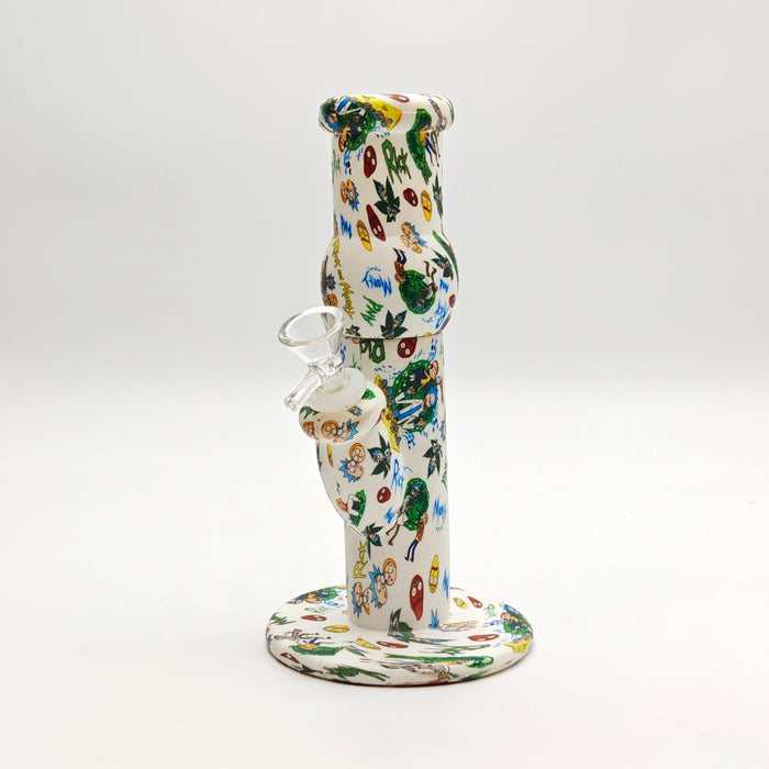 Fortune | 10" Silicone Hydrographic Tree Perc Waterpipe_4