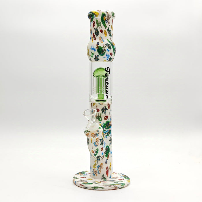 Fortune | 10" Silicone Hydrographic Tree Perc Waterpipe_2