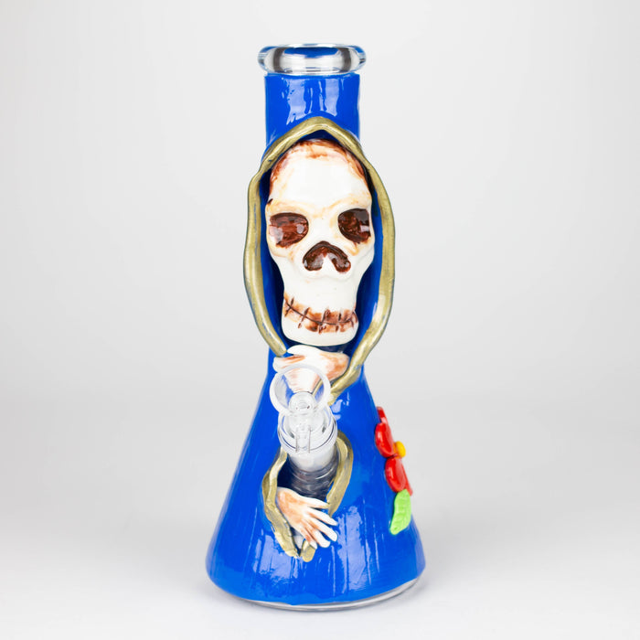 10" Resin 3D artwork Skull glass beaker [DY404]