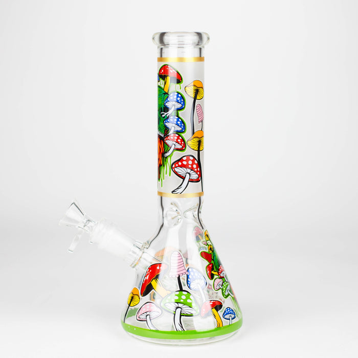 10" Glass Bong With The Nature Design