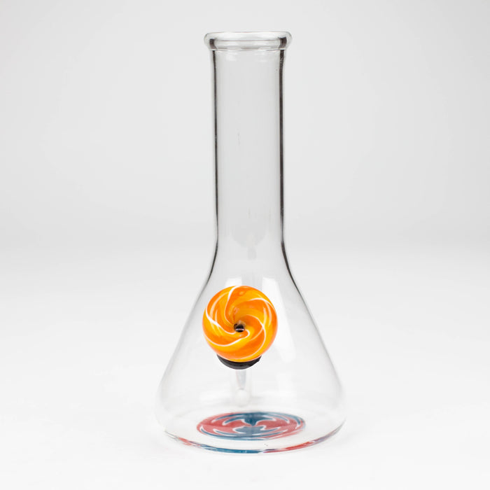 6" beaker glass water bong