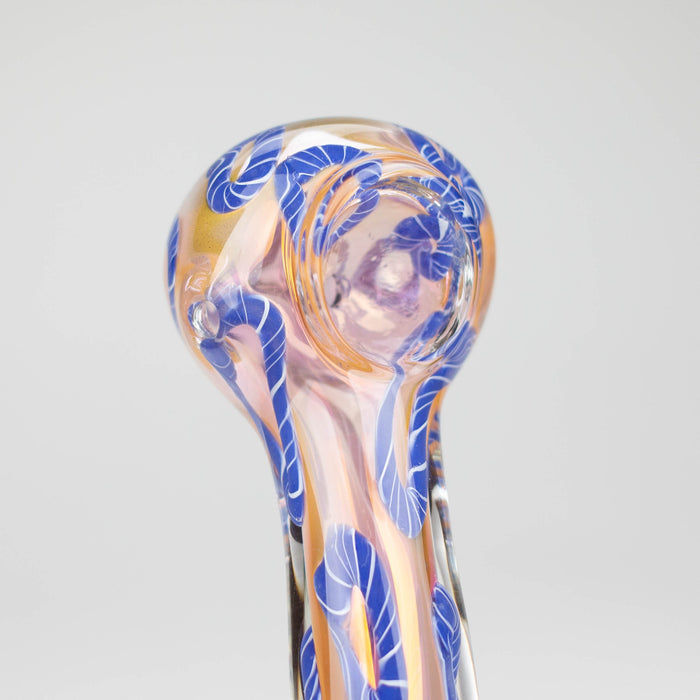 4.5" Gold fumed glass hand pipe pack of 2