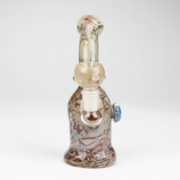 8" Marble with eye glass bong