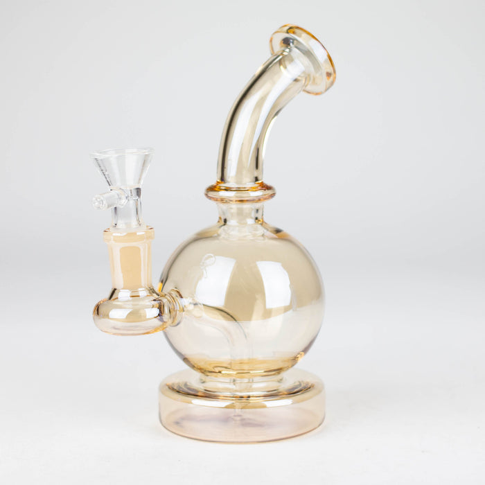 7" Solid Color Electroplate Glass Bong