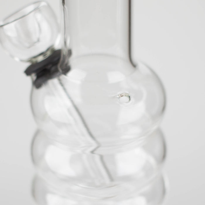 6" Clear Glass water pipe-Sticker