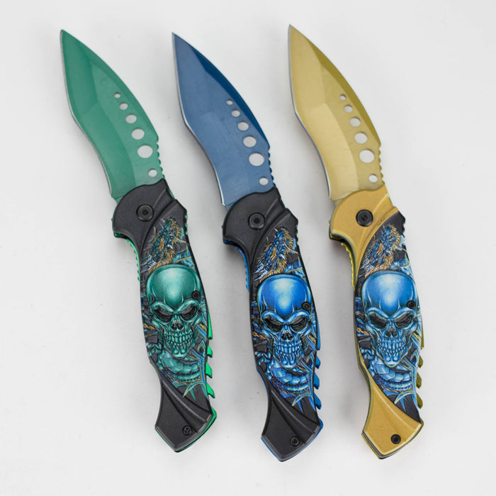 SpectraSkull  Foldable Pocket Knife