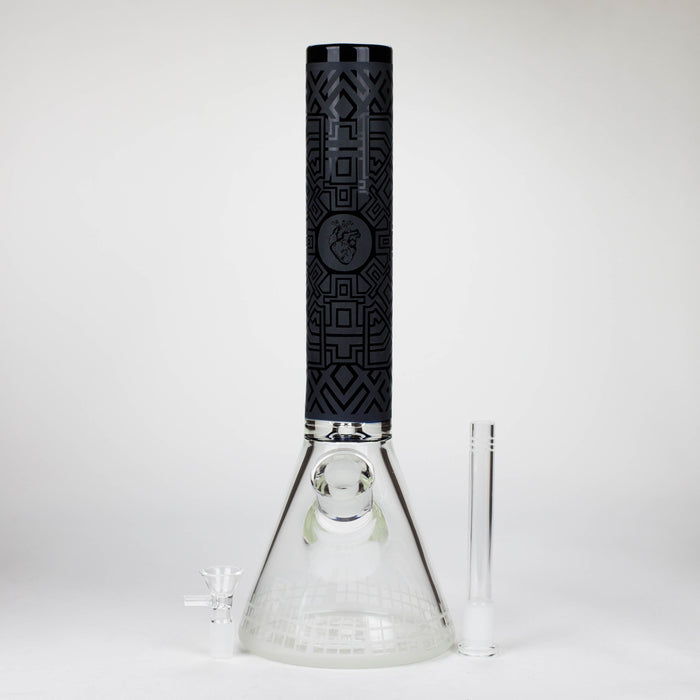 14" Beaker Base Glass Bong  [C1037-CC268]