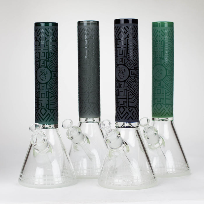 14" Beaker Base Glass Bong  [C1037-CC268]