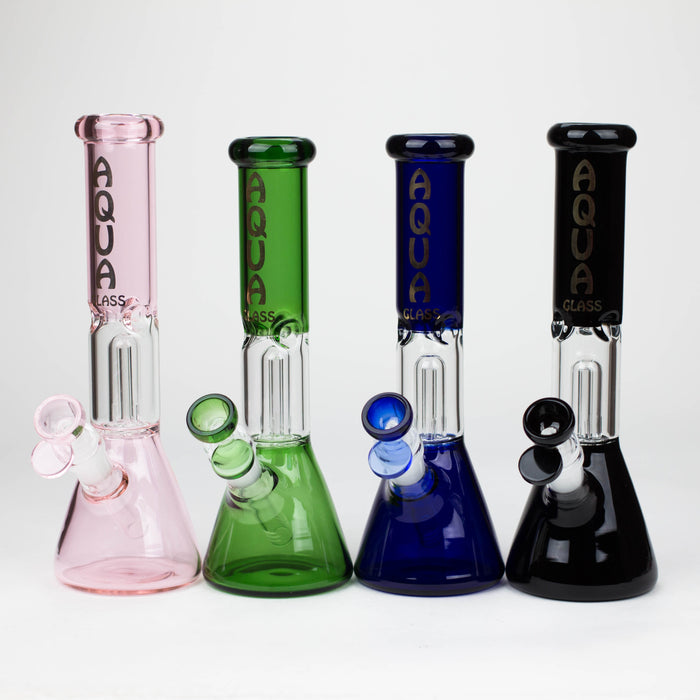 AQUA | 10″ Glass Bong with Percolator & Bowl [B2]