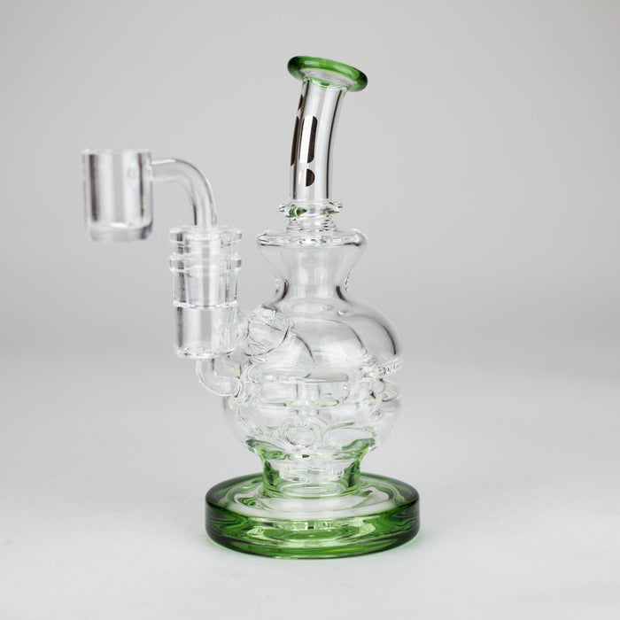 Infyniti | 6" Double glass recycle rig with shower head diffuser [GP1935]