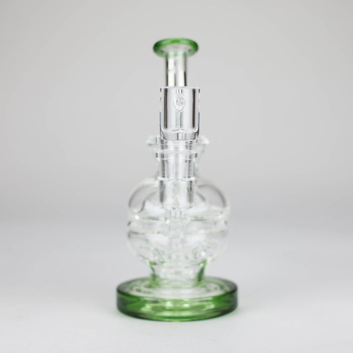 Infyniti | 6" Double glass recycle rig with shower head diffuser [GP1935]