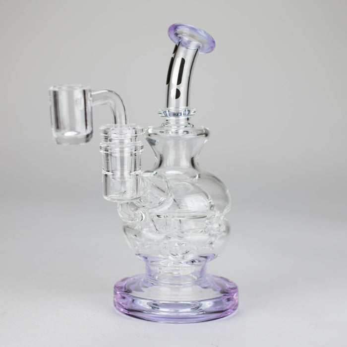 Infyniti | 6" Double glass recycle rig with shower head diffuser [GP1935]