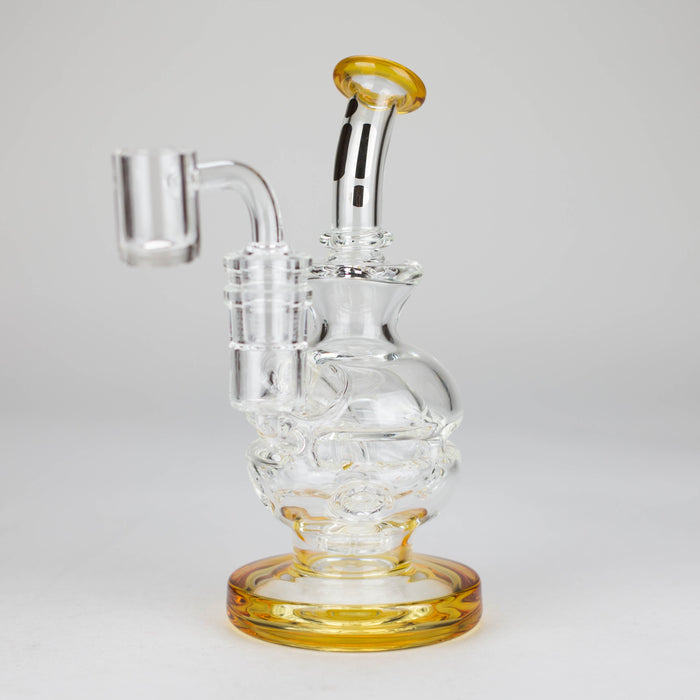 Infyniti | 6" Double glass recycle rig with shower head diffuser [GP1935]