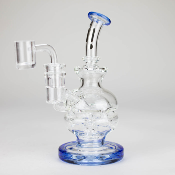 Infyniti | 6" Double glass recycle rig with shower head diffuser [GP1935]