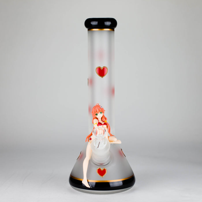 12" Figure Base Glass Bong