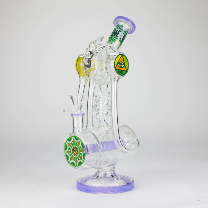 WENEED | 12" Twisting Tide Glass Bong