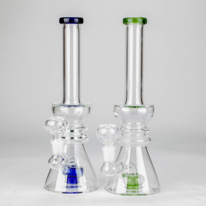 11" Showe head water diffuser glass bong