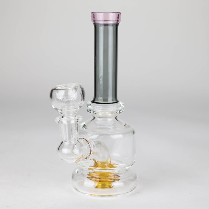 6" colour tube assorted glass bong