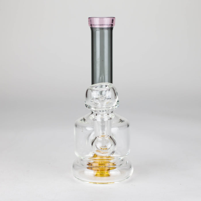 6" colour tube assorted glass bong