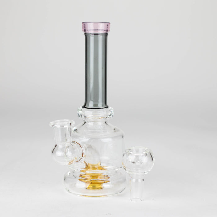 6" colour tube assorted glass bong