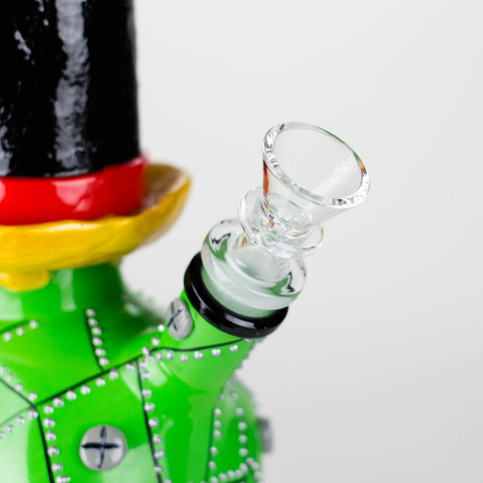 9" Wizard-Themed Sugar Skull Glass Bong [SK05]