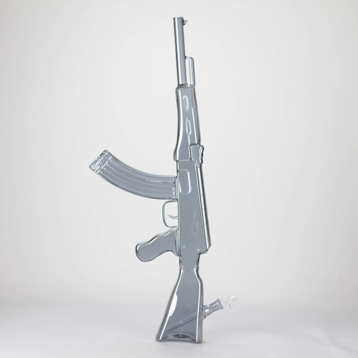 27" Electroplated AK-47 Design Glass Bong with Display Stand [GU001]