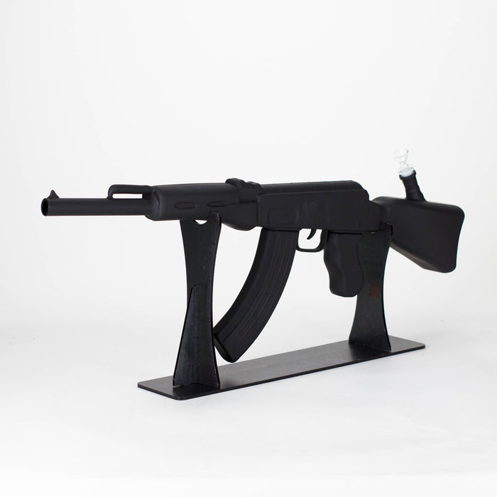 27" Painted AK-47 Design Glass Bong with Display Stand [GU005]