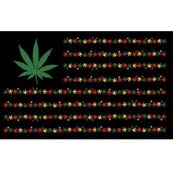 Digital Printed Marijuana Flag