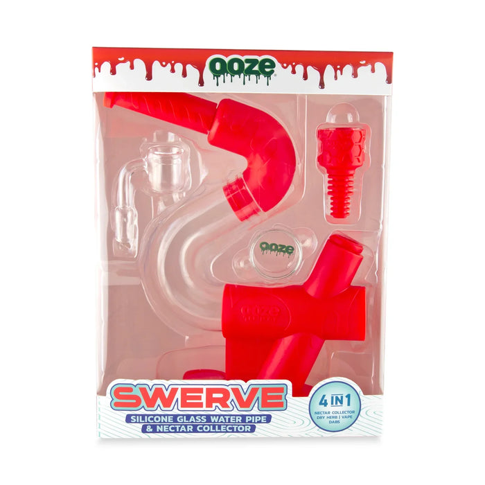 Ooze | Swerve Silicone Water Pipe, Dab Rig & Dab Straw