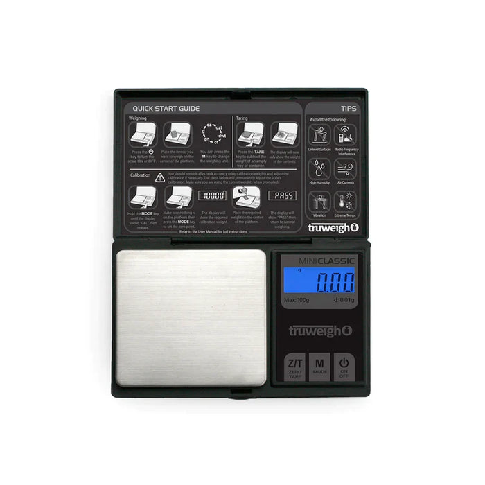 Truweigh | Mini Classic Scale - 100g x 0.01g - Black