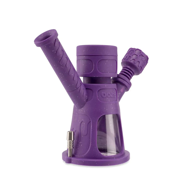 Ooze | Hyborg Silicone Glass 4-In-1 Hybrid Water Pipe And Dab Straw