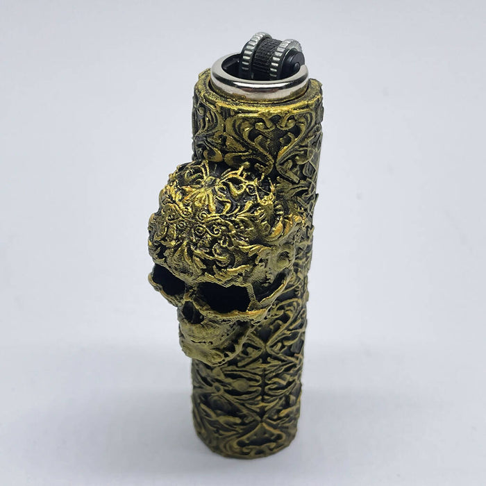 Unique Skull Case Cover for Mini Clipper Lighter