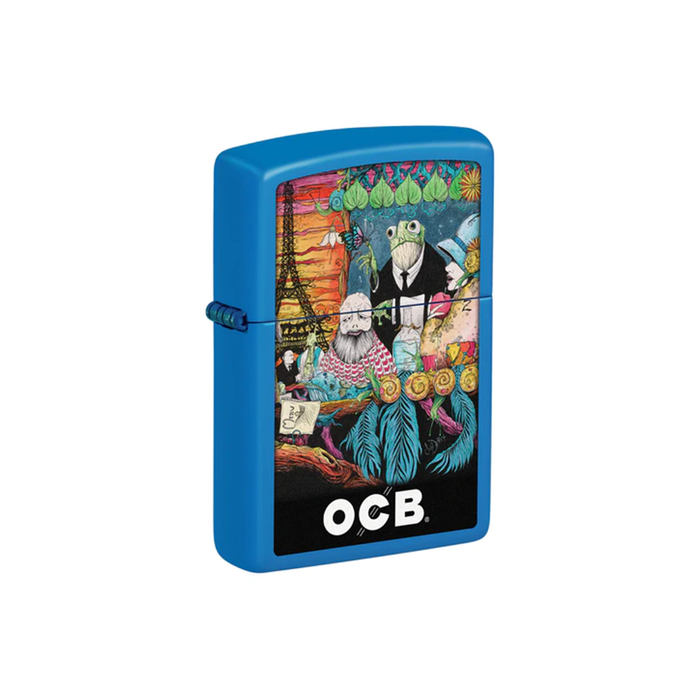 Zippo 48628-110389 OCB Reg Sky Blue Matte Rolling Tray Cafe Culture