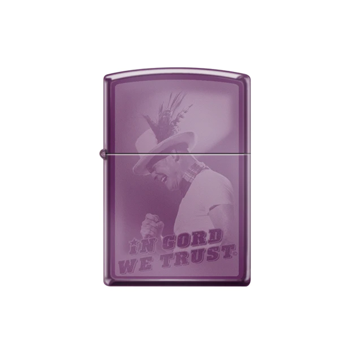 Zippo 24747 -106142 In Gord We Trust Purple