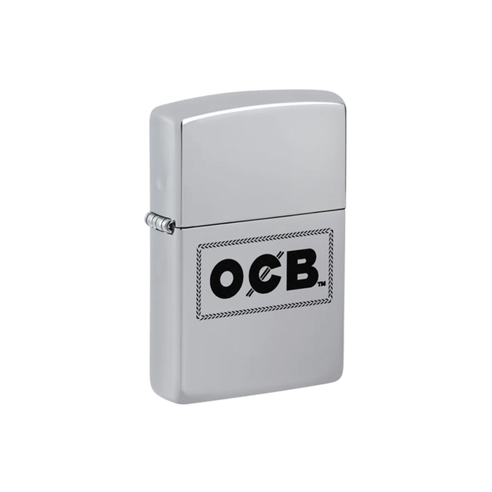 Zippo 250-109227 OCB Reg High Polish Chrome Cross Stitch