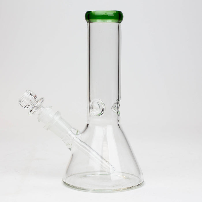 8" Classic beaker glass water bong