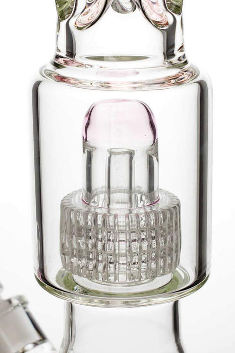 17" My Bong barrel percolator square pyramid base bong- - One Wholesale