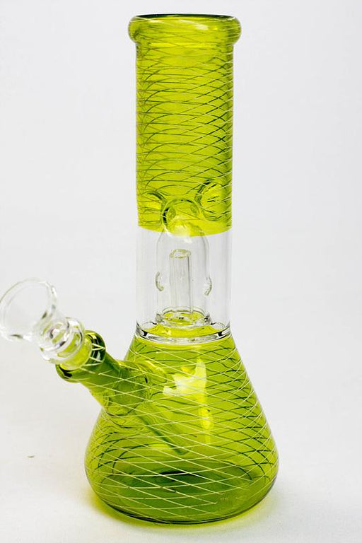 8" single dome percolator assorted color water bong- - One Wholesale