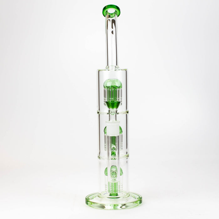 16" Infyniti Triple tree arms percolator glass bong-Gr